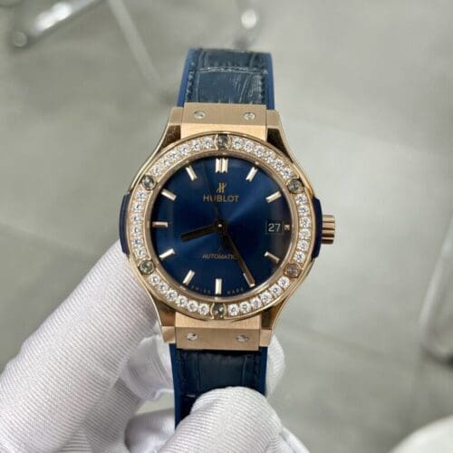 Hublot Classic Fusion King Gold Blue HB Factory 38mm